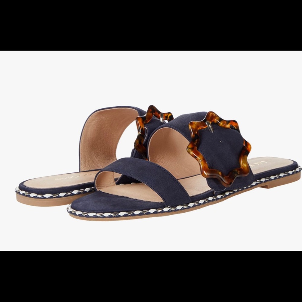 Jack Rogers Navy Suede Maisy Sandal NWOT